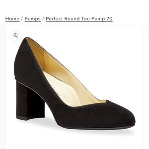 Sara Flint round toe block heel pump